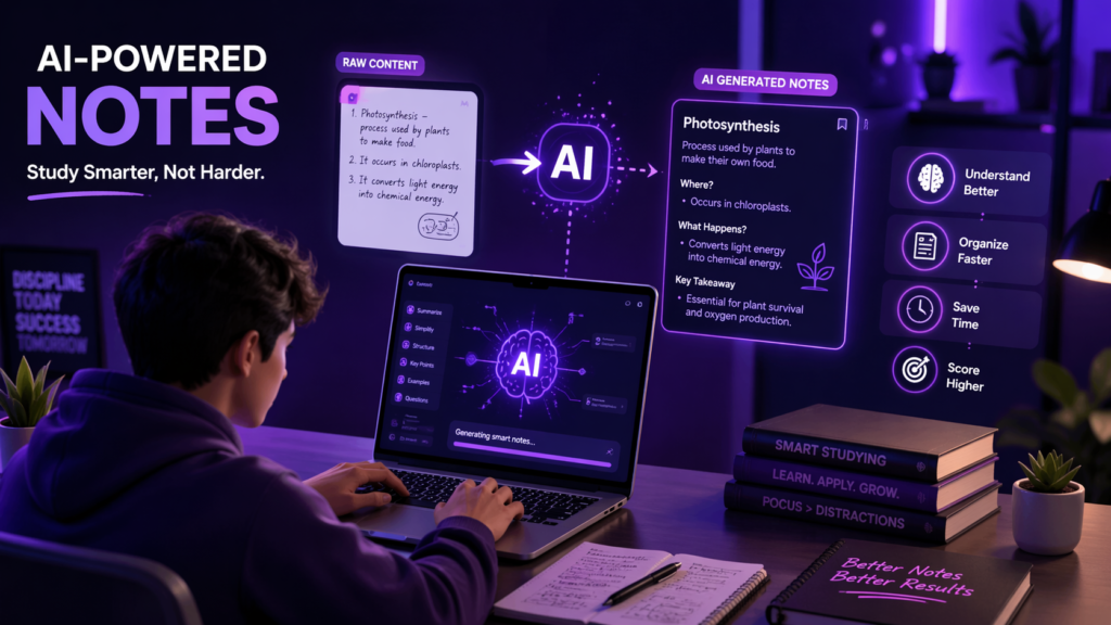 How to Make Notes Using AI (Guide for Students in 2026)