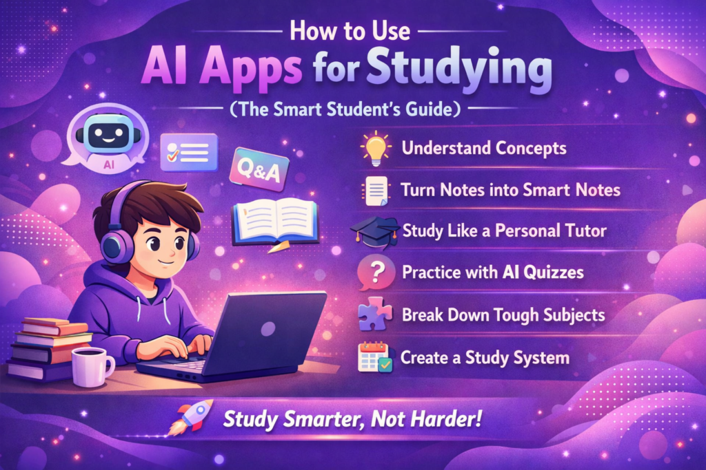 How to Use AI Apps for Studying (The Smart Student’s Guide)
